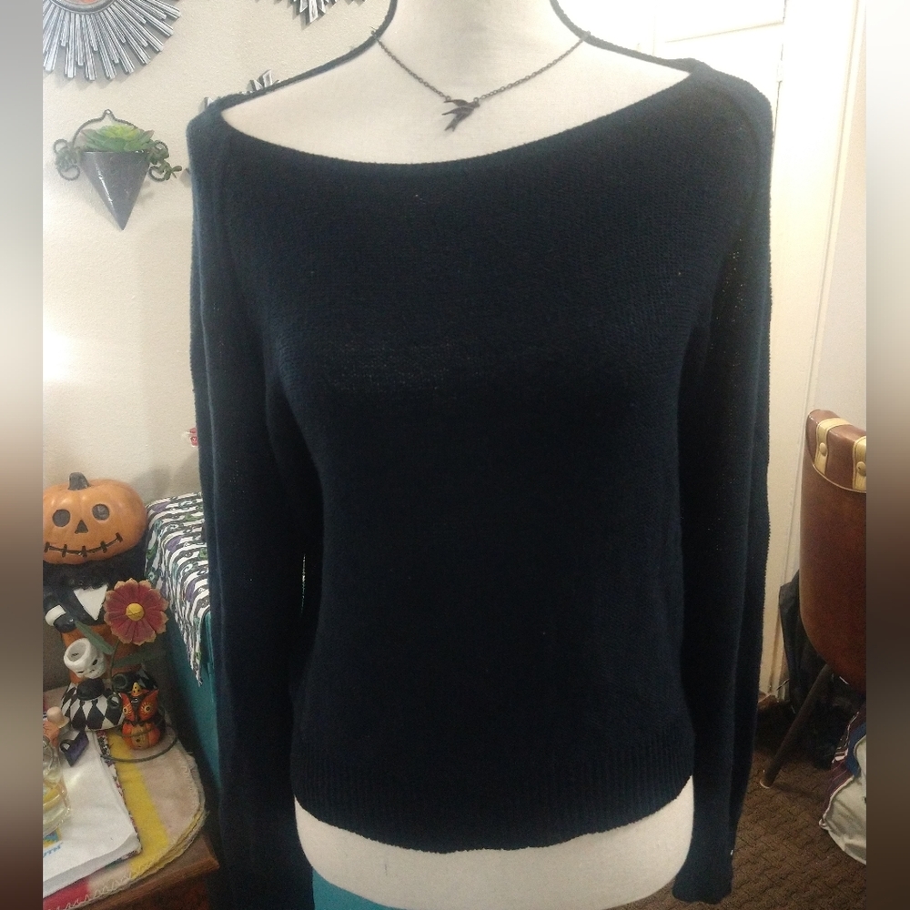 Cropped Black Sweater
